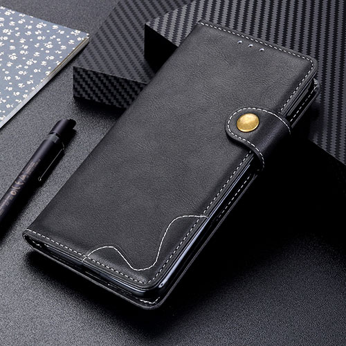 Leather Case Stands Flip Cover Holder DY01 for Motorola Moto G100 5G Black