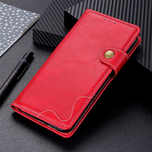 Leather Case Stands Flip Cover Holder DY01 for Motorola Moto G20 Red