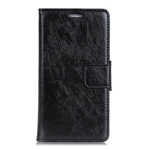 Leather Case Stands Flip Cover Holder for Alcatel 1 Black