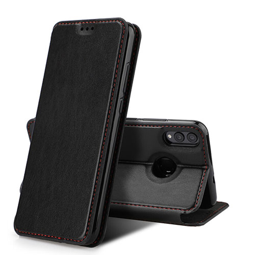 Leather Case Stands Flip Cover Holder for Huawei Honor View 10 Lite Black