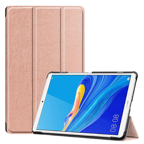 Leather Case Stands Flip Cover Holder for Huawei MediaPad M6 8.4 Rose Gold
