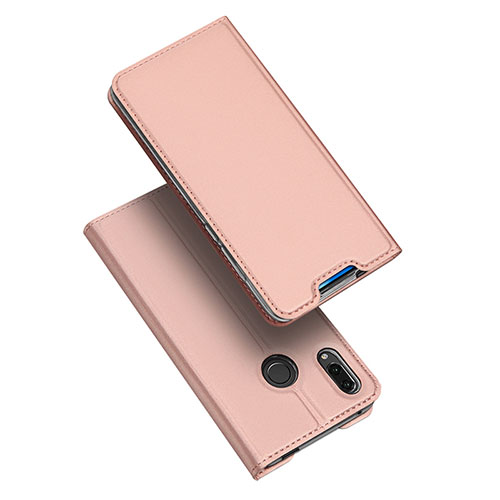 Leather Case Stands Flip Cover Holder for Huawei P Smart Z Rose Gold