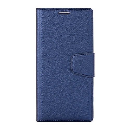 Leather Case Stands Flip Cover Holder for Huawei P20 Lite Blue