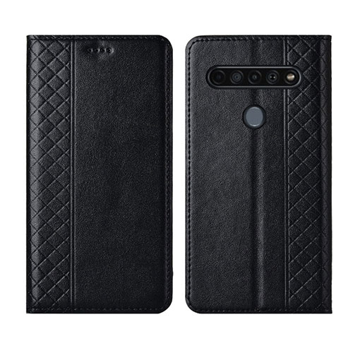 Leather Case Stands Flip Cover Holder for LG K41S Black