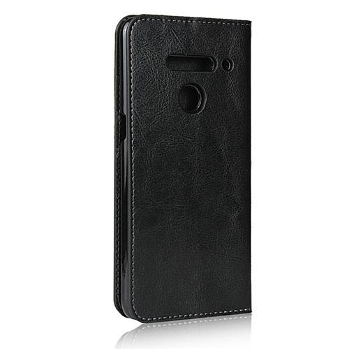Leather Case Stands Flip Cover Holder for LG V50 ThinQ 5G Black