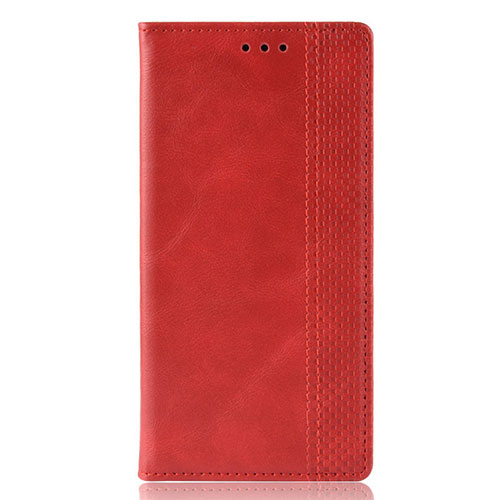 Leather Case Stands Flip Cover Holder for Motorola Moto G Stylus Red