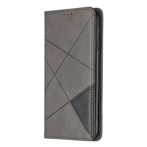 Leather Case Stands Flip Cover Holder for Nokia 5.3 Gray
