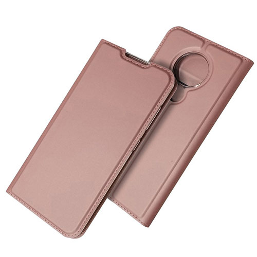Leather Case Stands Flip Cover Holder for Nokia 6.2 Rose Gold