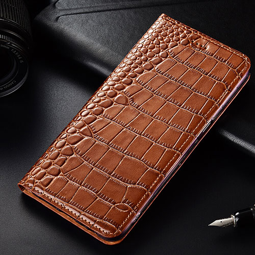 Leather Case Stands Flip Cover Holder for OnePlus 7T Pro Orange