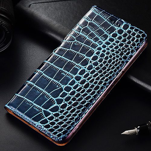 Leather Case Stands Flip Cover Holder for OnePlus 7T Pro Sky Blue