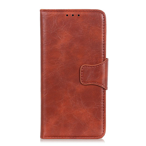 Leather Case Stands Flip Cover Holder for OnePlus Nord Brown