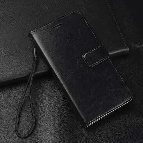 Leather Case Stands Flip Cover Holder for Oppo A5 (2020) Black