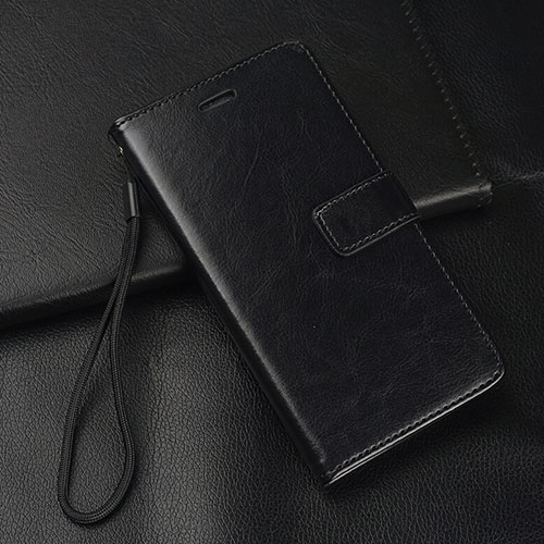 Leather Case Stands Flip Cover Holder for Oppo A9 (2020) Black