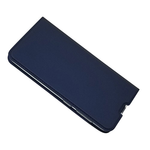 Leather Case Stands Flip Cover Holder for Samsung Galaxy A50 Blue