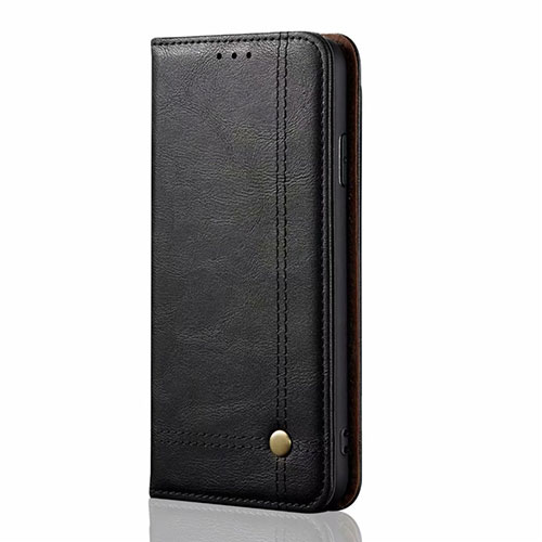 Leather Case Stands Flip Cover Holder for Samsung Galaxy M21s Black