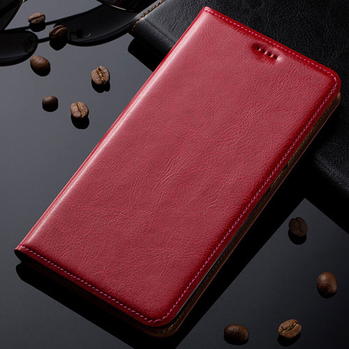 Leather Case Stands Flip Cover Holder for Samsung Galaxy Note 10 Lite Red