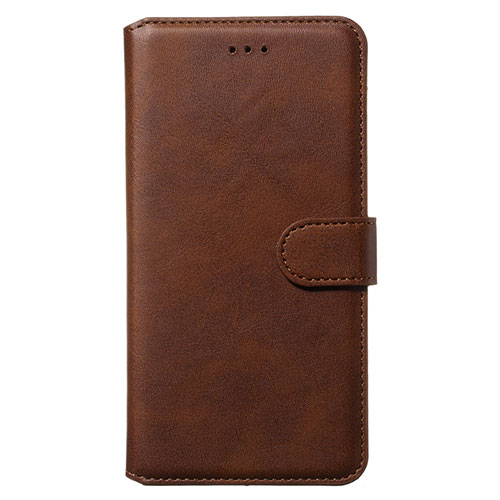 Leather Case Stands Flip Cover Holder for Samsung Galaxy S20 5G Brown