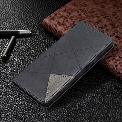 Leather Case Stands Flip Cover Holder for Samsung Galaxy S20 FE 2022 5G Black