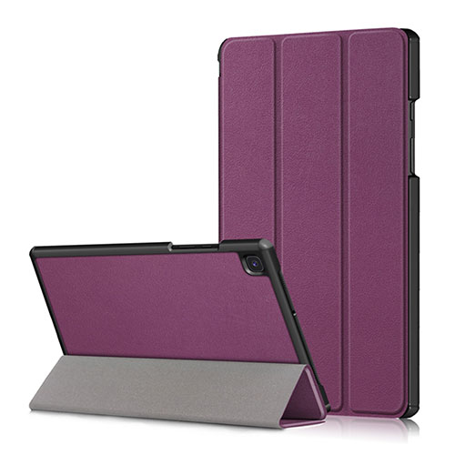 Leather Case Stands Flip Cover Holder for Samsung Galaxy Tab A7 4G 10.4 SM-T505 Purple