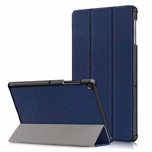 Leather Case Stands Flip Cover Holder for Samsung Galaxy Tab S5e 4G 10.5 SM-T725 Blue