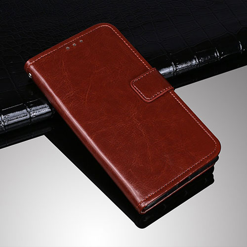 Leather Case Stands Flip Cover Holder for Sony Xperia 10 Brown