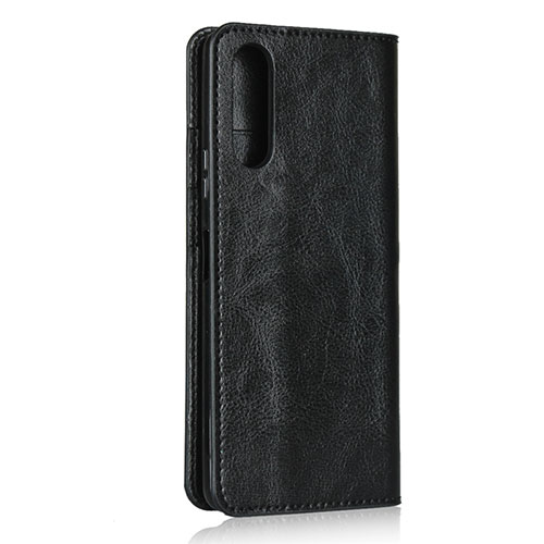 Leather Case Stands Flip Cover Holder for Sony Xperia 10 II Black