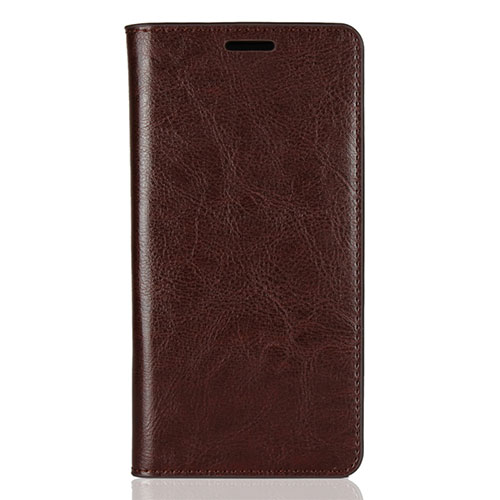 Leather Case Stands Flip Cover Holder for Sony Xperia XZ2 Brown