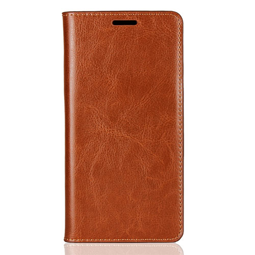Leather Case Stands Flip Cover Holder for Sony Xperia XZ2 Orange