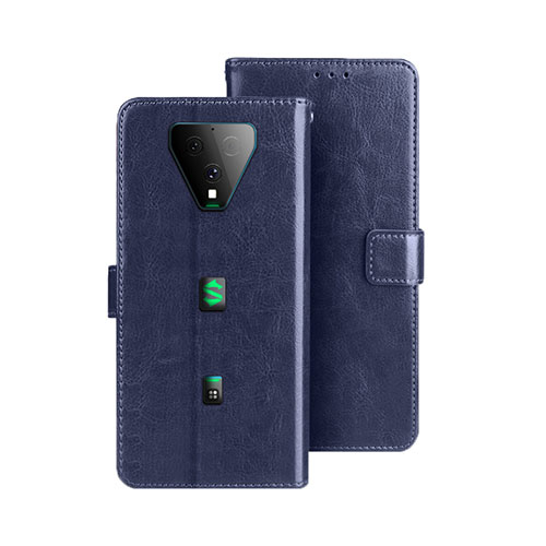 Leather Case Stands Flip Cover Holder for Xiaomi Black Shark 3 Pro Blue