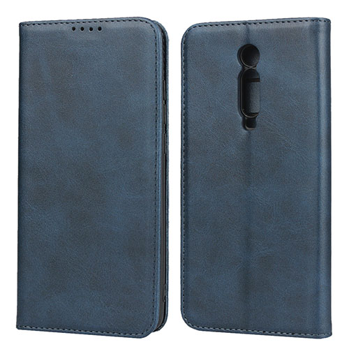 Leather Case Stands Flip Cover Holder for Xiaomi Redmi K20 Pro Blue