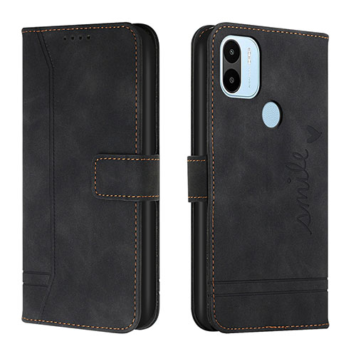 Leather Case Stands Flip Cover Holder H01X for Xiaomi Redmi A1 Plus Black