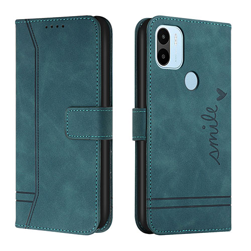 Leather Case Stands Flip Cover Holder H01X for Xiaomi Redmi A1 Plus Green