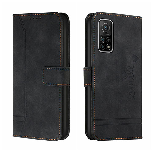 Leather Case Stands Flip Cover Holder H01X for Xiaomi Redmi K30S 5G Black