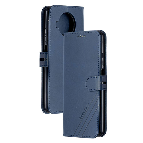 Leather Case Stands Flip Cover Holder H02X for Xiaomi Mi 10T Lite 5G Blue