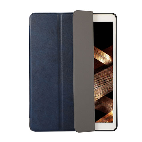 Leather Case Stands Flip Cover Holder H03 for Apple New iPad 9.7 (2017) Blue