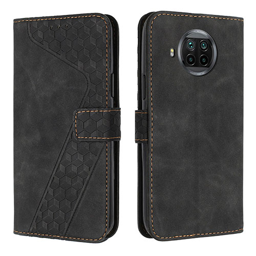Leather Case Stands Flip Cover Holder H04X for Xiaomi Mi 10T Lite 5G Black