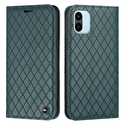 Leather Case Stands Flip Cover Holder H05X for Xiaomi Redmi A1 Green