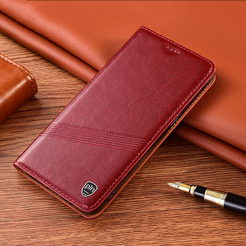 Leather Case Stands Flip Cover Holder H09P for Vivo iQOO 9 Pro 5G Red