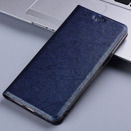 Leather Case Stands Flip Cover Holder H22P for Apple iPhone 11 Pro Blue