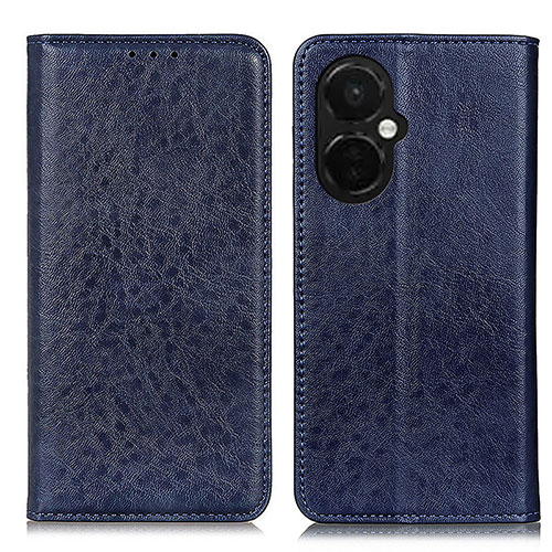 Leather Case Stands Flip Cover Holder K01Z for OnePlus Nord CE 3 5G Blue