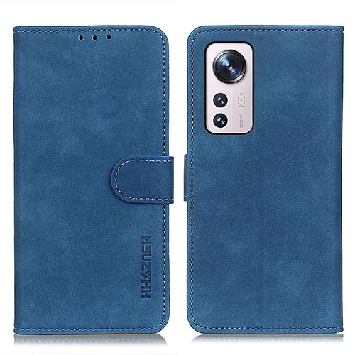 Leather Case Stands Flip Cover Holder K01Z for Xiaomi Mi 12S Pro 5G Blue