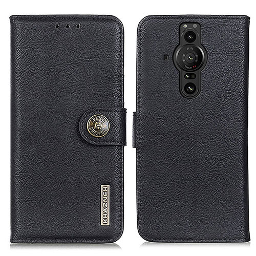 Leather Case Stands Flip Cover Holder K02Z for Sony Xperia PRO-I Black