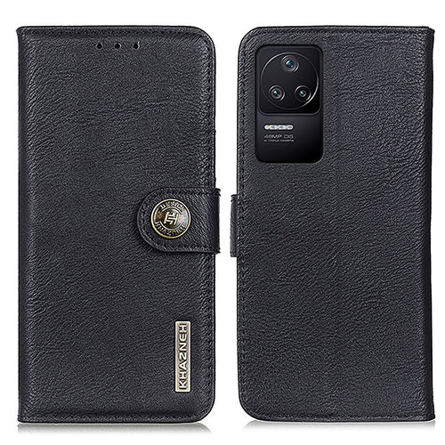 Leather Case Stands Flip Cover Holder K02Z for Xiaomi Poco F4 5G Black