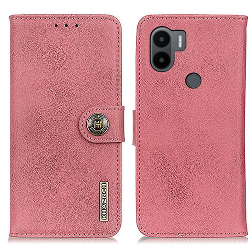 Leather Case Stands Flip Cover Holder K02Z for Xiaomi Redmi A1 Plus Pink