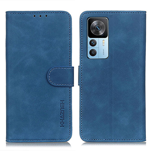 Leather Case Stands Flip Cover Holder K03Z for Xiaomi Mi 12T Pro 5G Blue