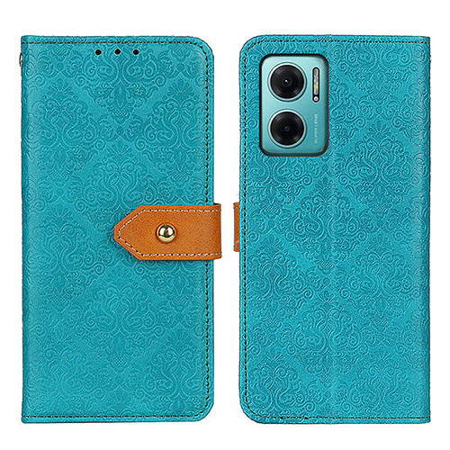 Leather Case Stands Flip Cover Holder K05Z for Xiaomi Redmi Note 11E 5G Green