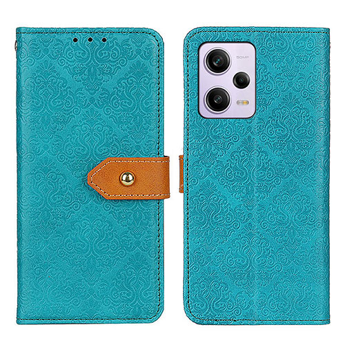 Leather Case Stands Flip Cover Holder K05Z for Xiaomi Redmi Note 12 Pro 5G Green