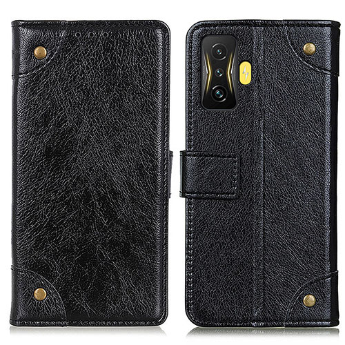 Leather Case Stands Flip Cover Holder K06Z for Xiaomi Poco F4 GT 5G Black