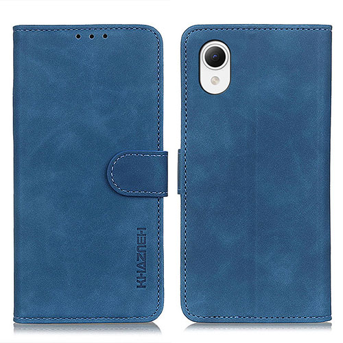 Leather Case Stands Flip Cover Holder K08Z for Samsung Galaxy A23e 5G Blue