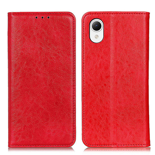 Leather Case Stands Flip Cover Holder K10Z for Samsung Galaxy A23s Red